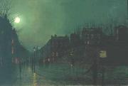 Atkinson Grimshaw View of Heath Street by Night oil on canvas